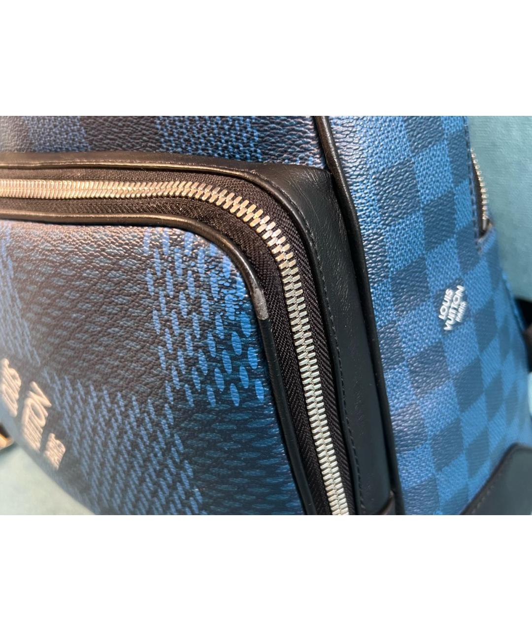 LOUIS VUITTON Синий рюкзак, фото 2