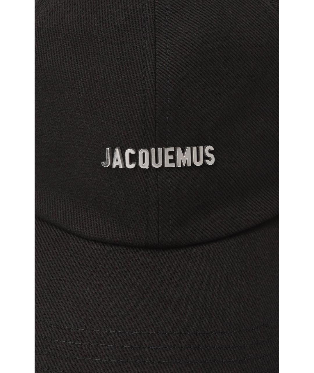 JACQUEMUS Черная хлопковая кепка, фото 3