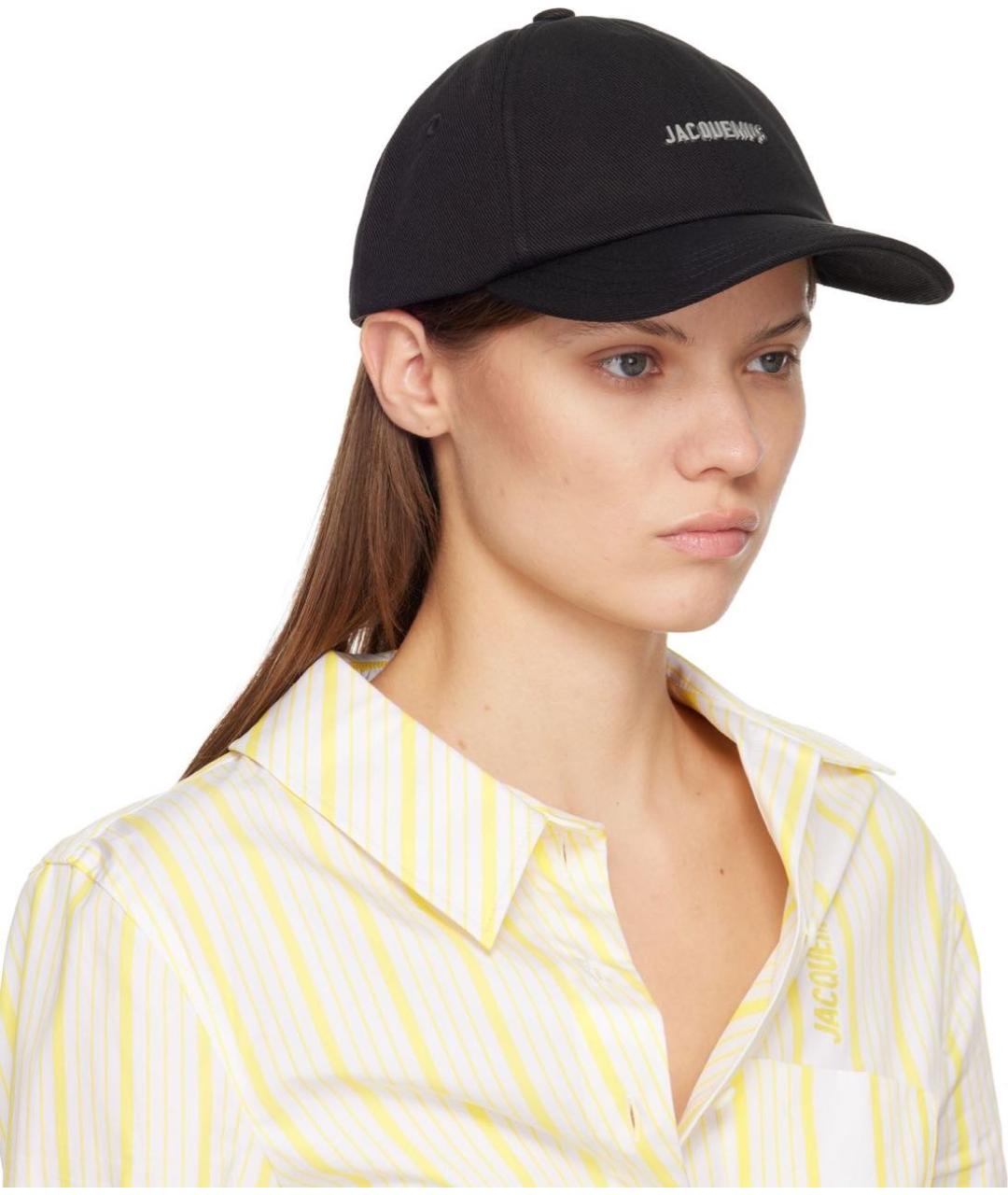 JACQUEMUS Черная хлопковая кепка, фото 4