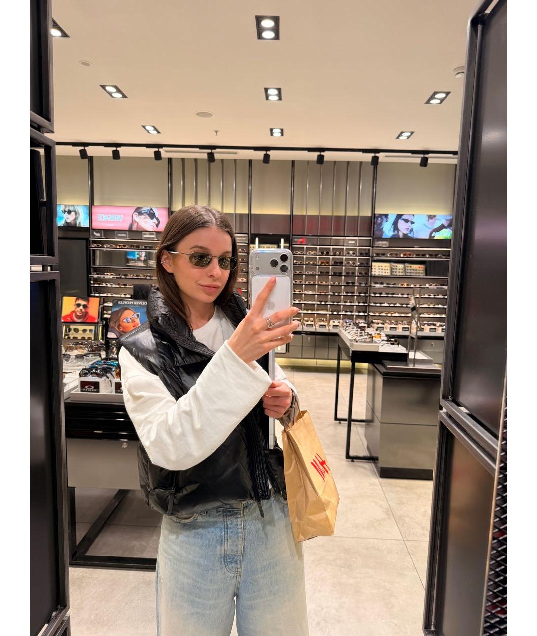 RAY BAN Серебряные металлические солнцезащитные очки, фото 5