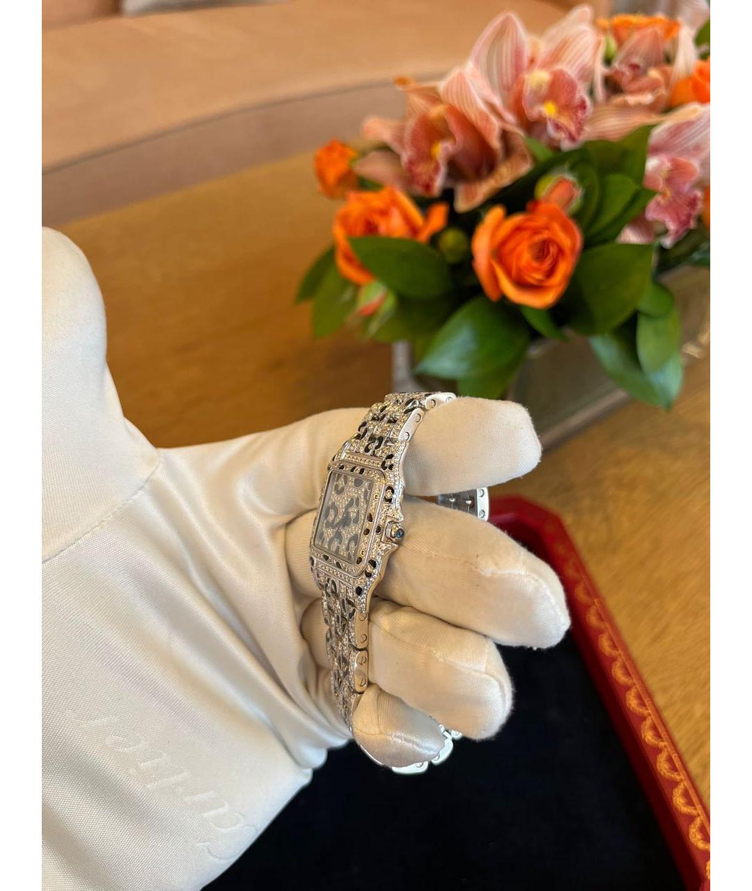 CARTIER Серебряные часы из белого золота, фото 4