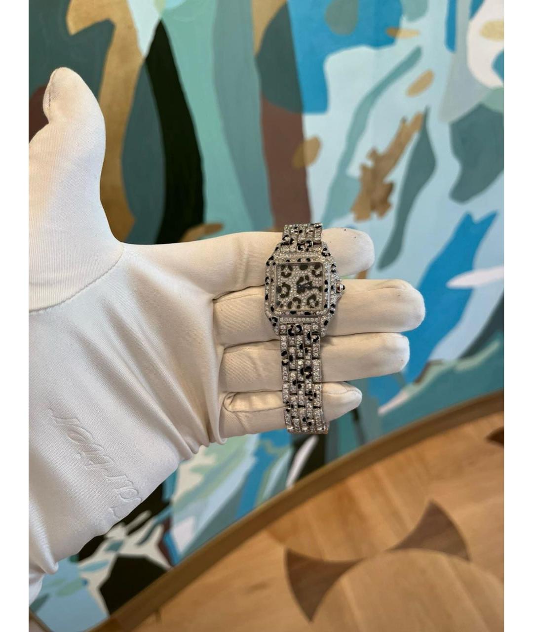 CARTIER Серебряные часы из белого золота, фото 5