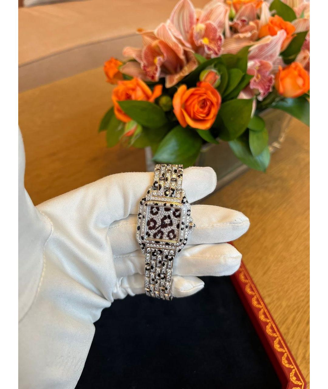 CARTIER Серебряные часы из белого золота, фото 2