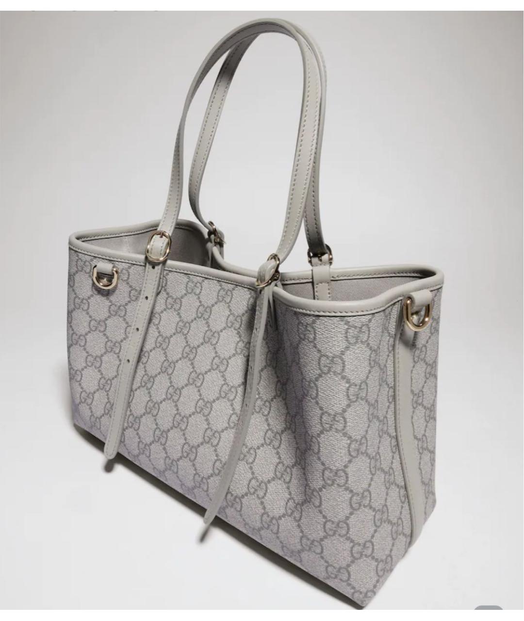 GUCCI Серая сумка тоут, фото 3