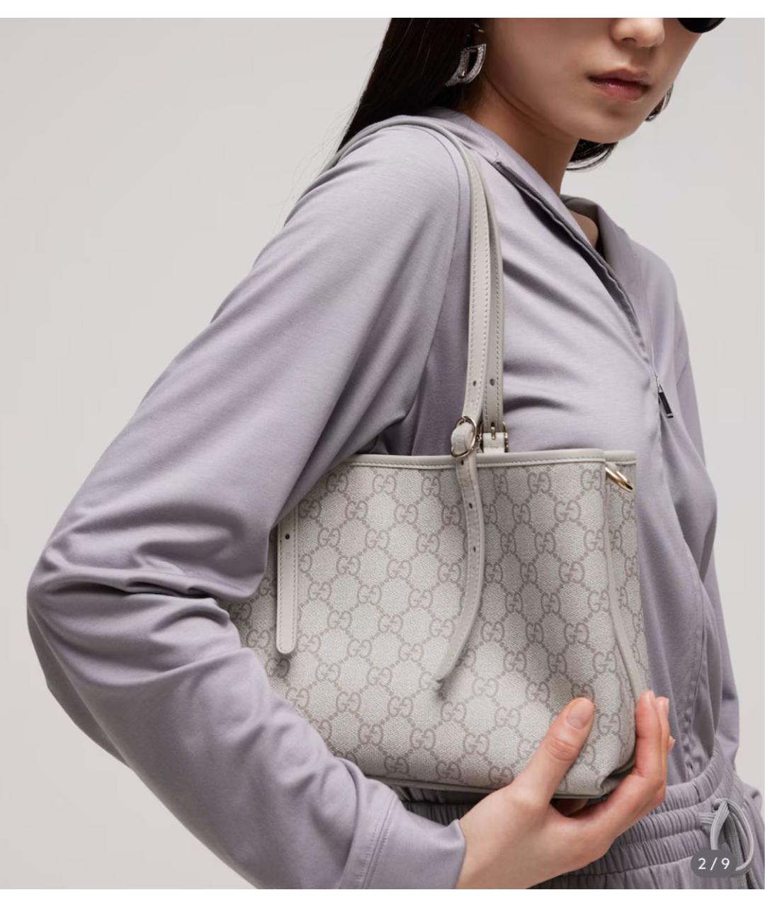 GUCCI Серая сумка тоут, фото 2
