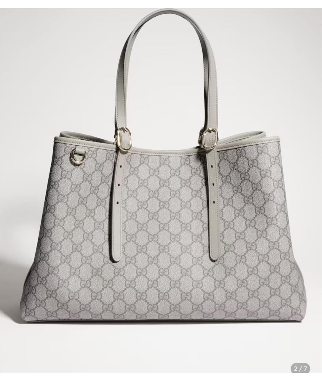 GUCCI Серая сумка тоут, фото 5