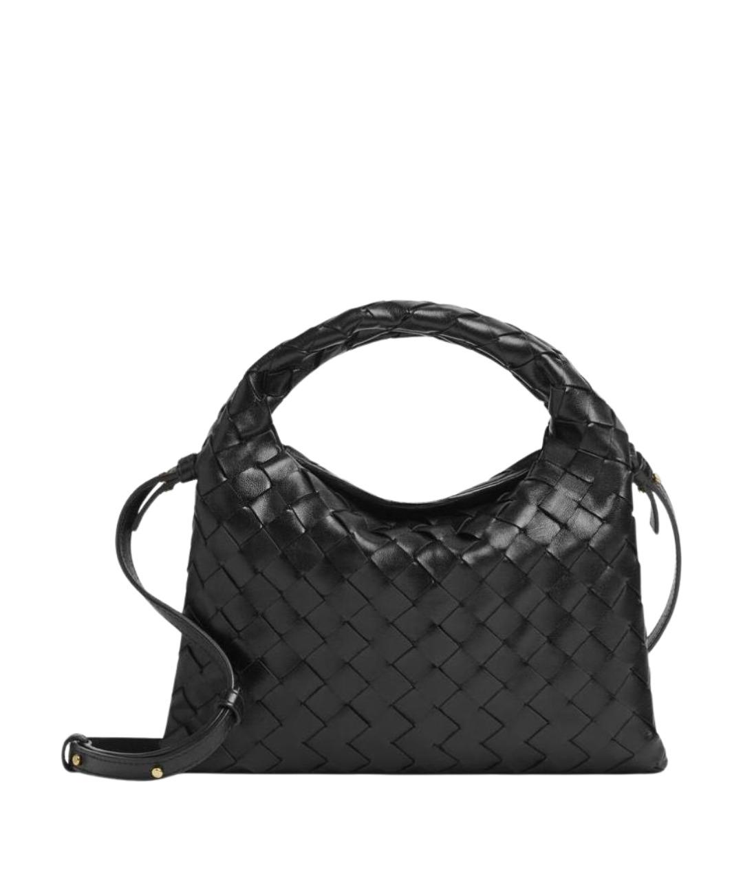 BOTTEGA VENETA Черная кожаная сумка тоут, фото 1