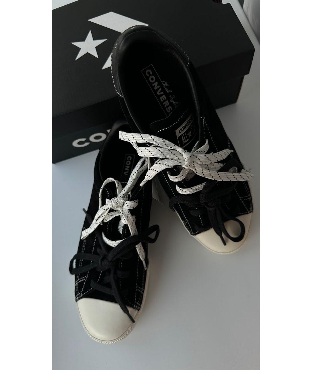 CONVERSE Черные замшевые кеды, фото 5