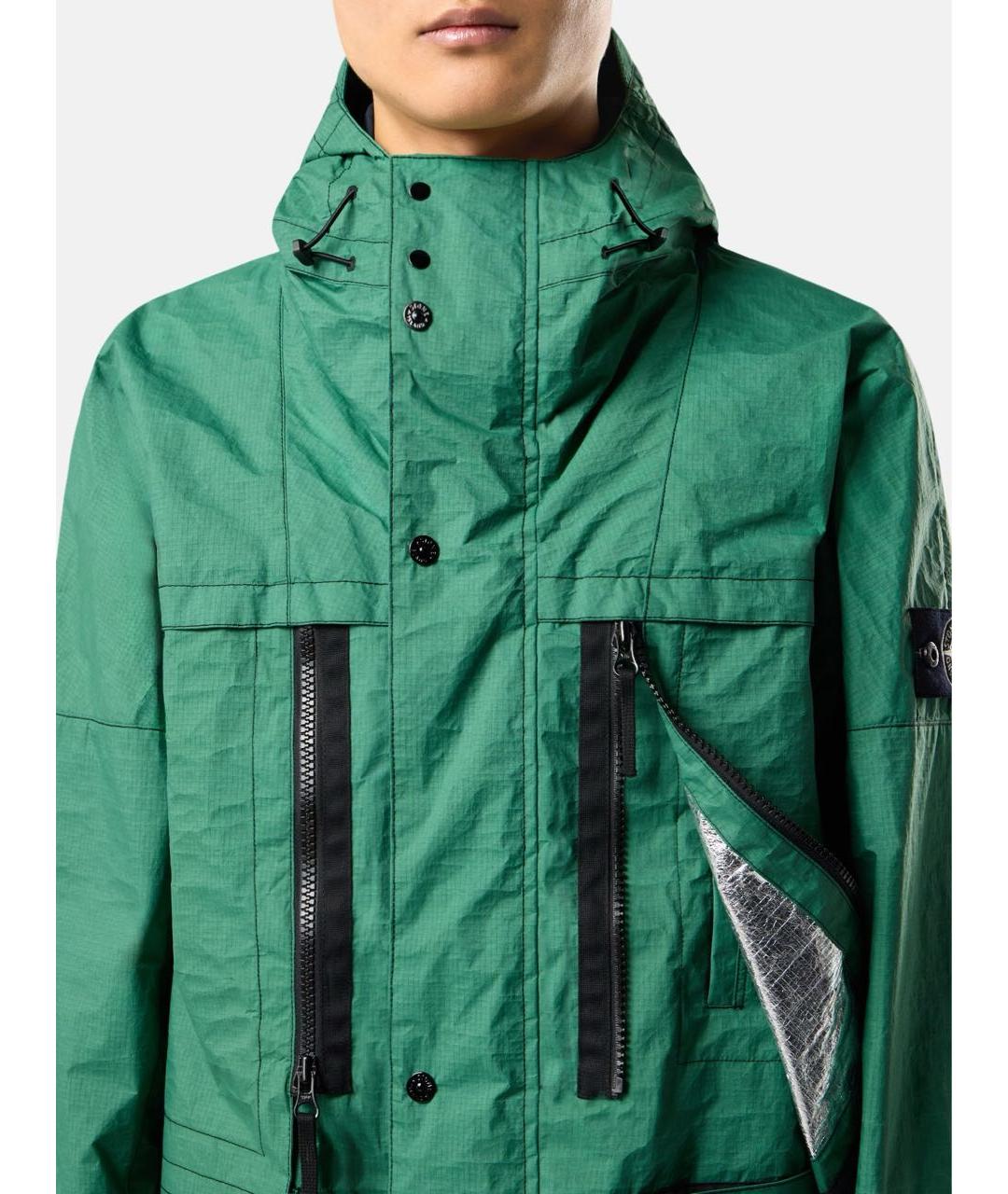 STONE ISLAND Зеленая куртка, фото 4