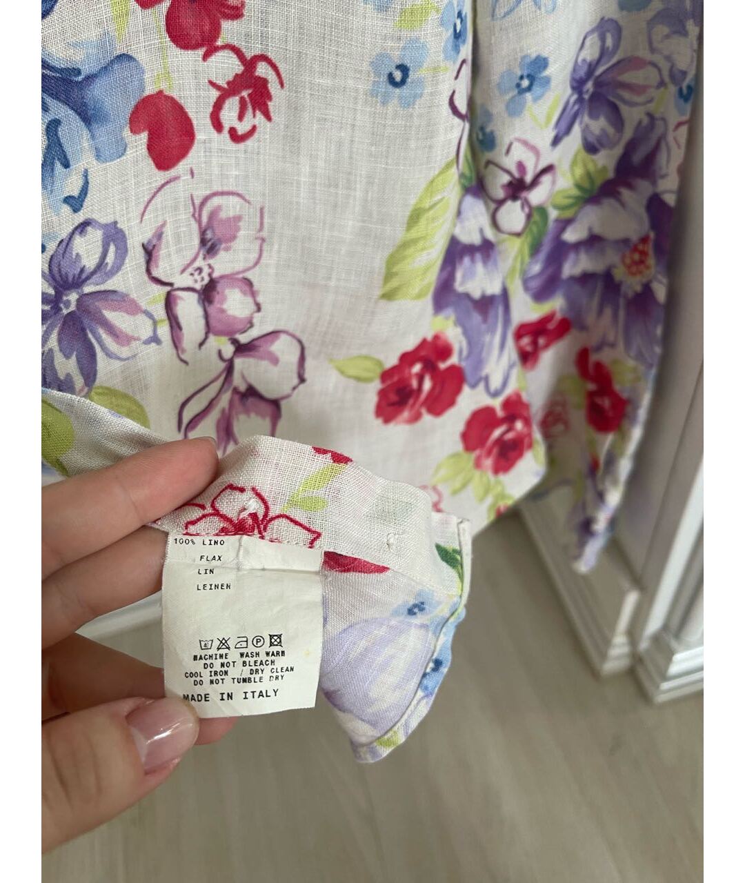 ETRO Белая льняная рубашка, фото 5