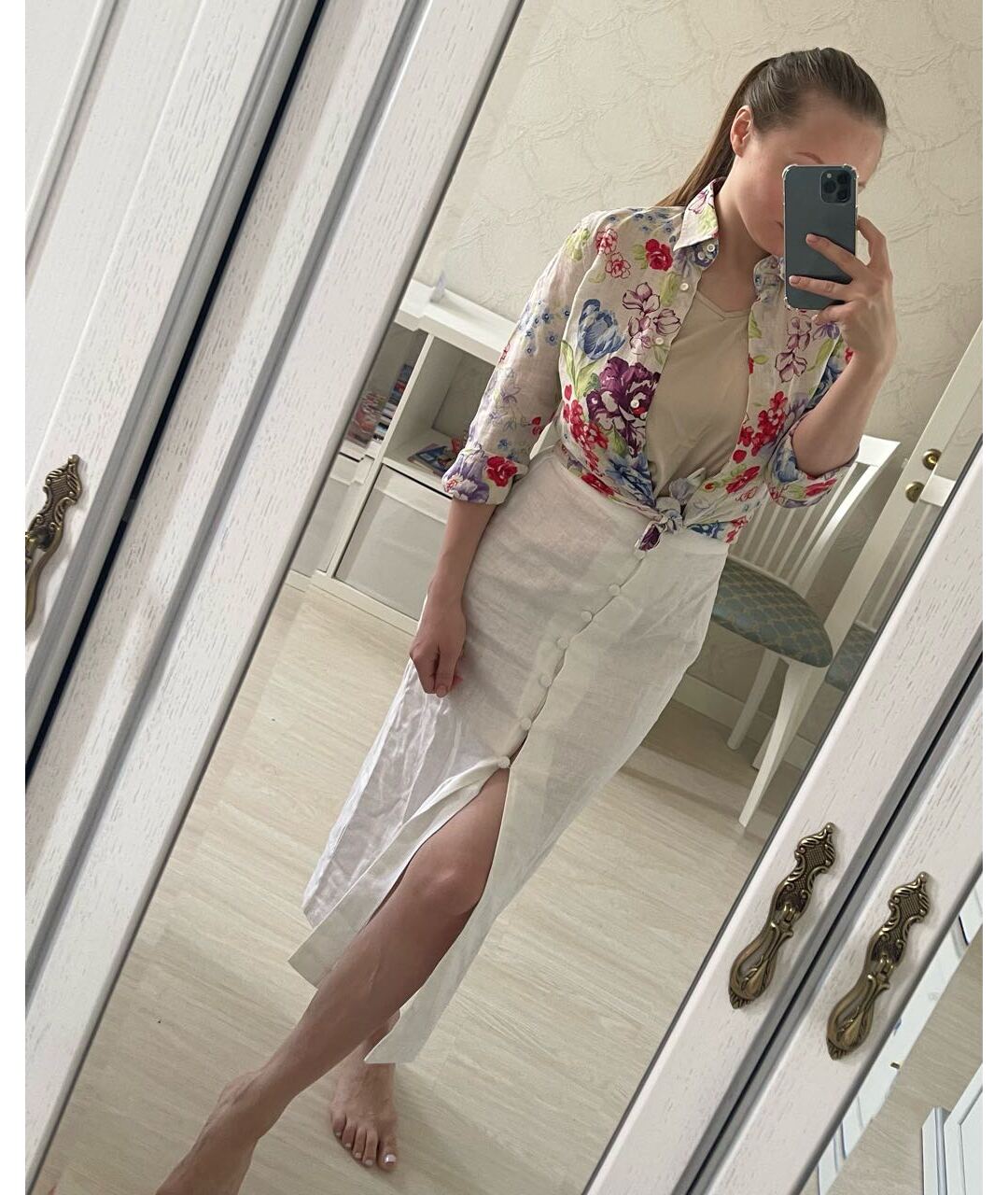 ETRO Белая льняная рубашка, фото 2