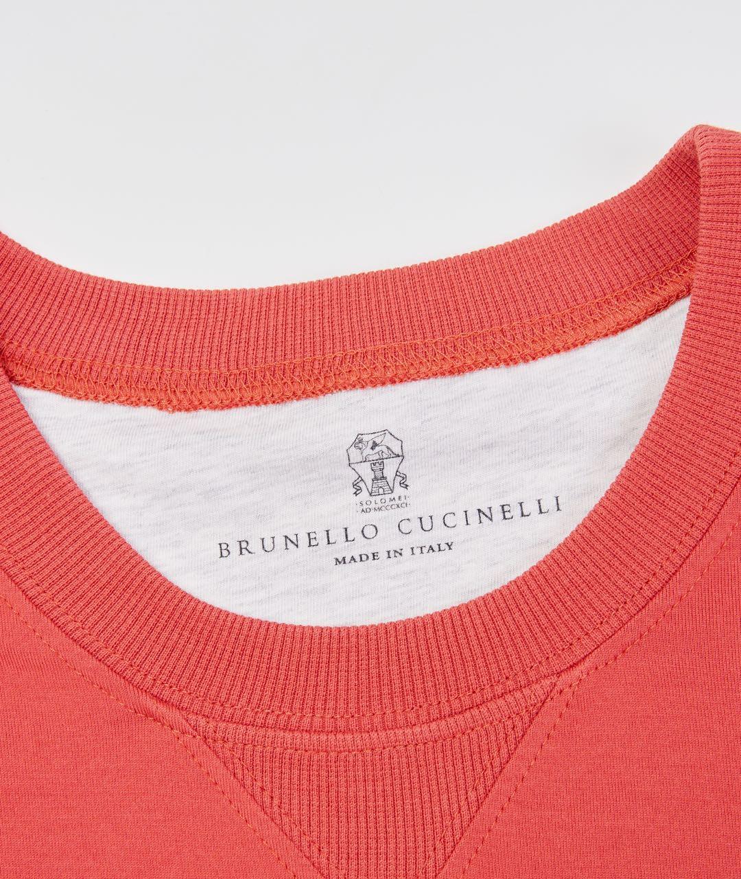 BRUNELLO CUCINELLI Красный хлопковый джемпер / свитер, фото 3
