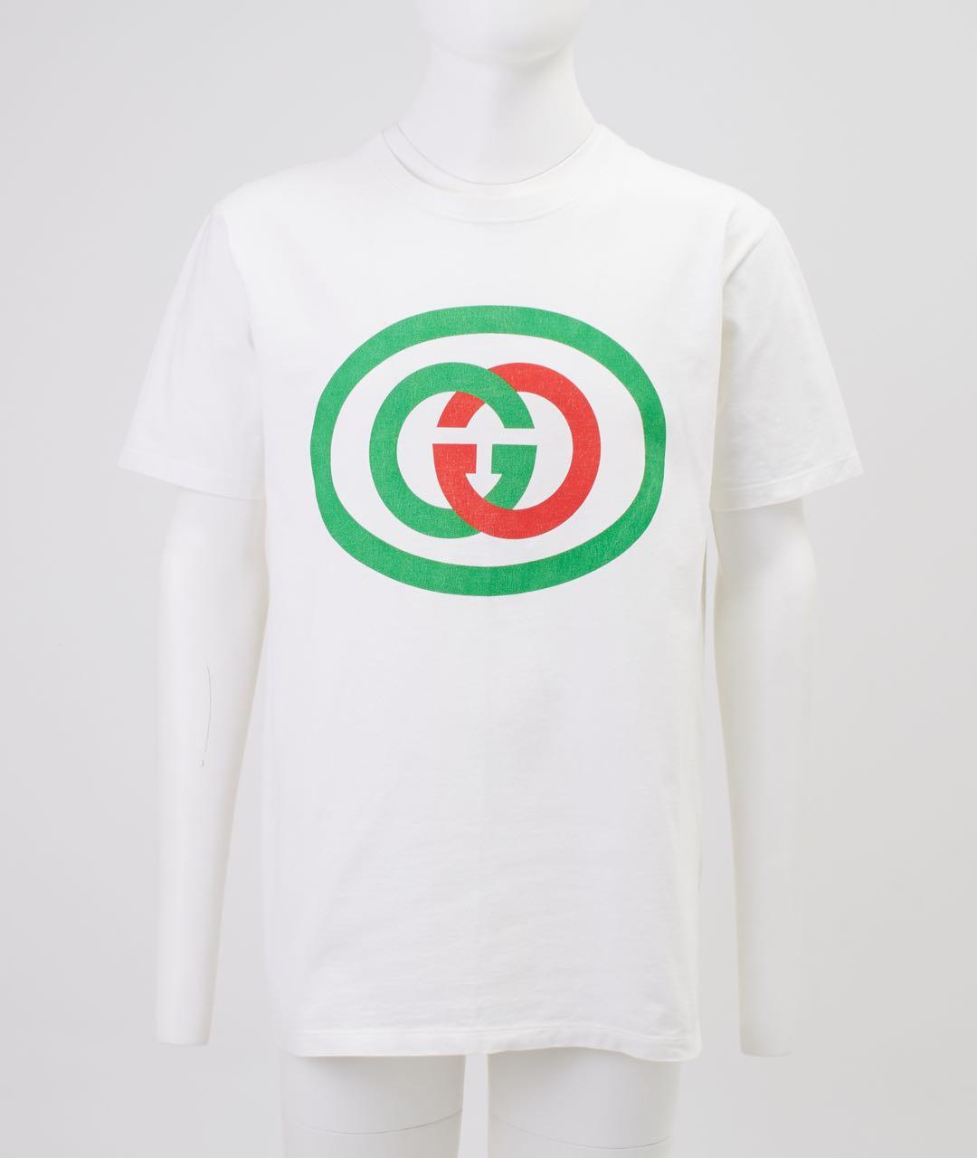 GUCCI Белая хлопковая футболка, фото 3
