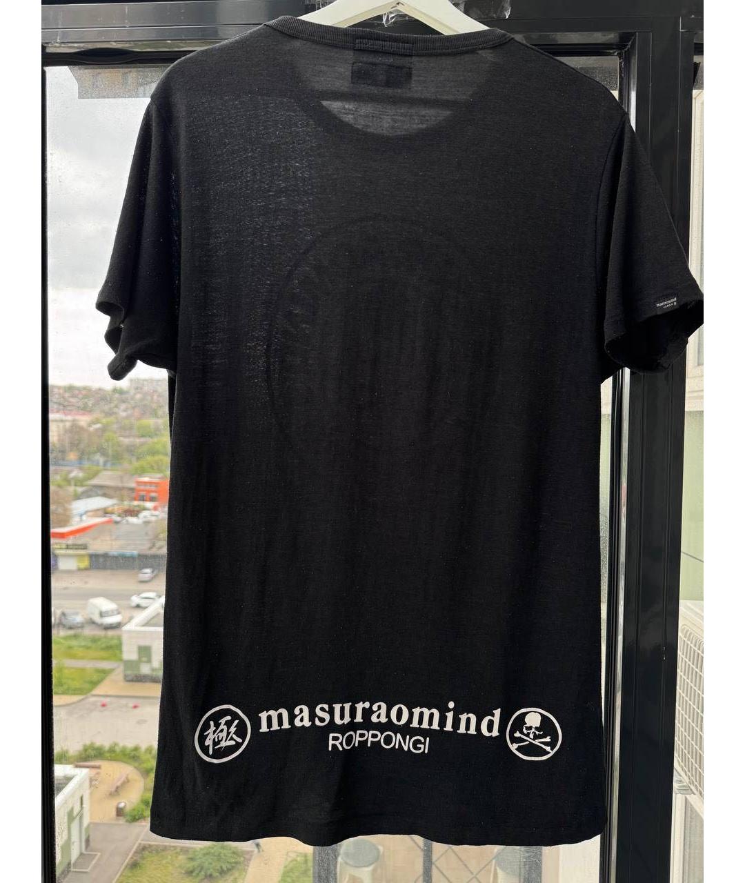 MASTERMIND JAPAN Черная хлопковая футболка, фото 2