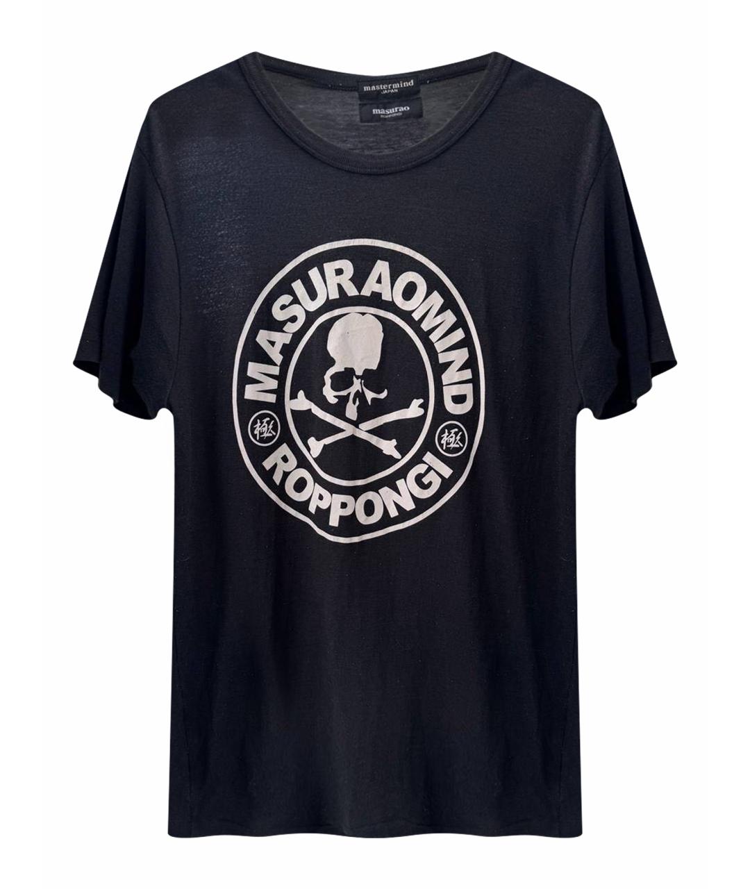 MASTERMIND JAPAN Черная хлопковая футболка, фото 1