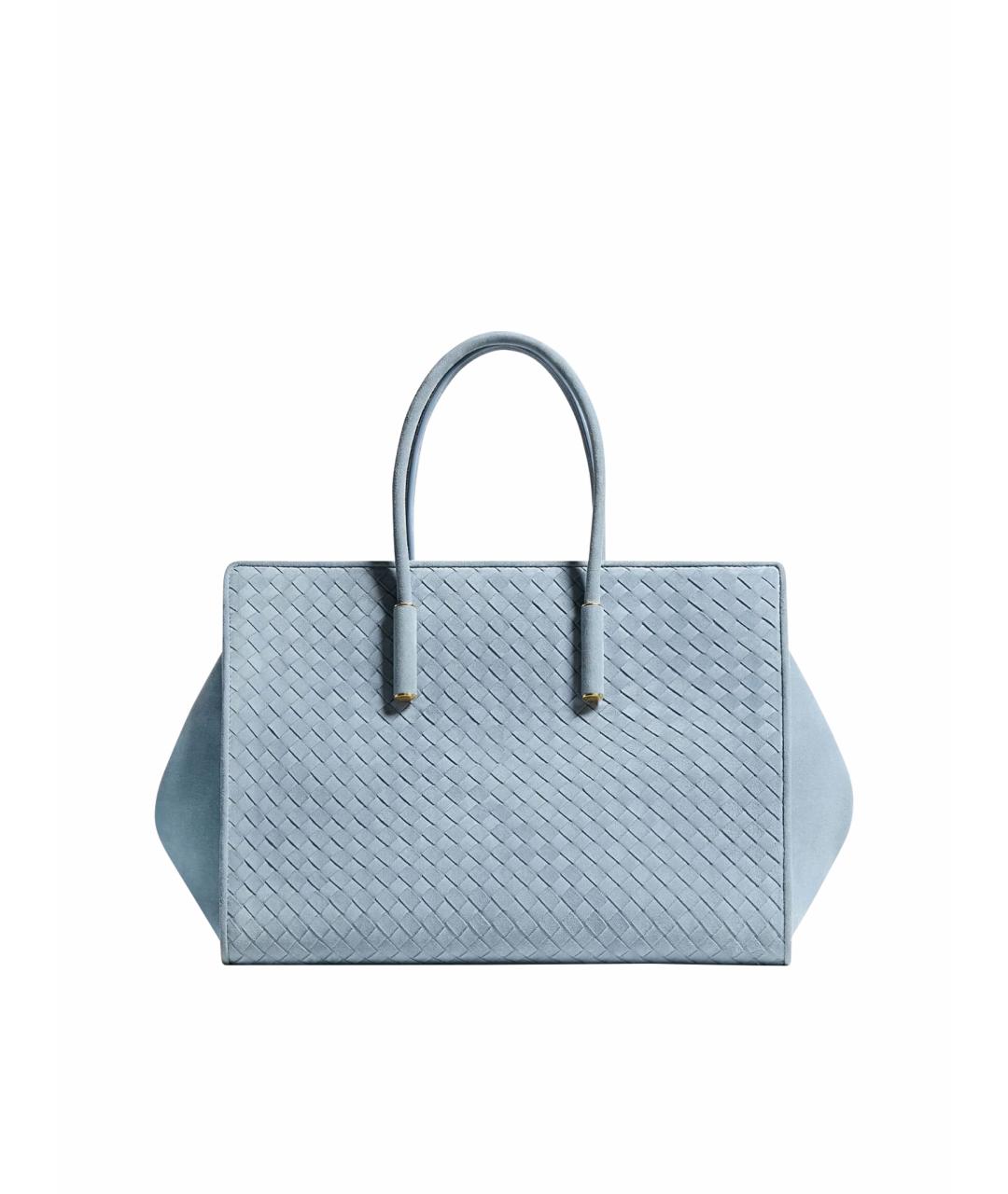 BOTTEGA VENETA Голубая сумка тоут, фото 1