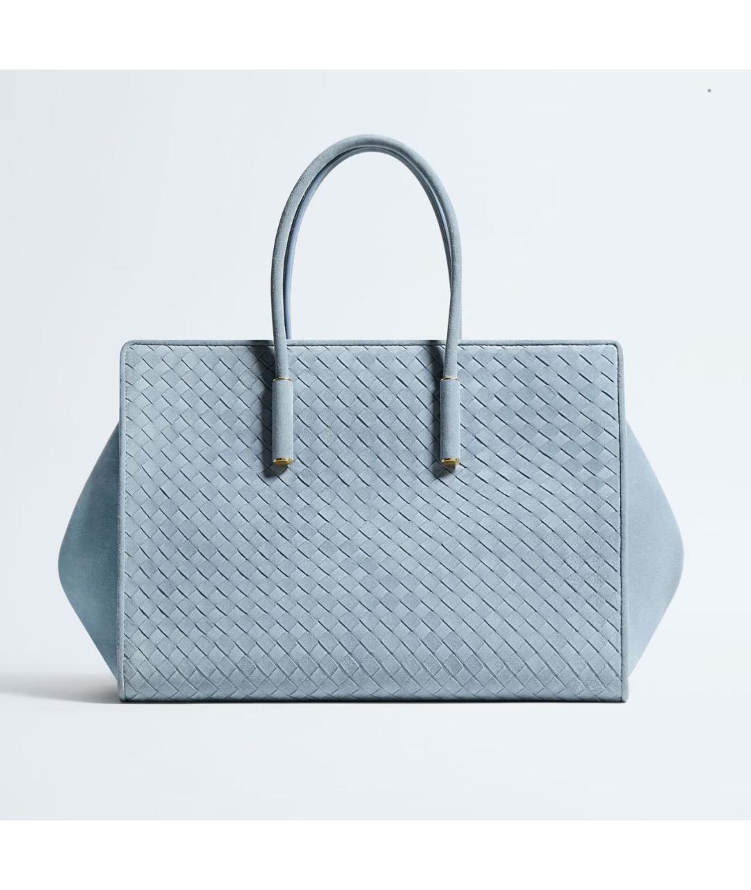 BOTTEGA VENETA Голубая сумка тоут, фото 4