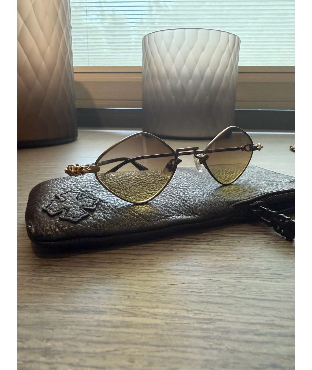 CHROME HEARTS Коричневые солнцезащитные очки, фото 6