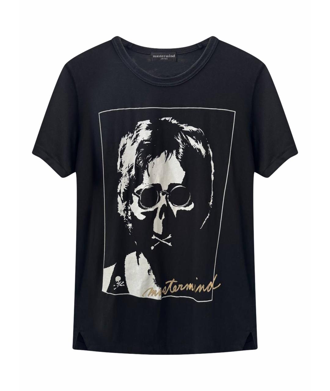 MASTERMIND JAPAN Черная хлопковая футболка, фото 1