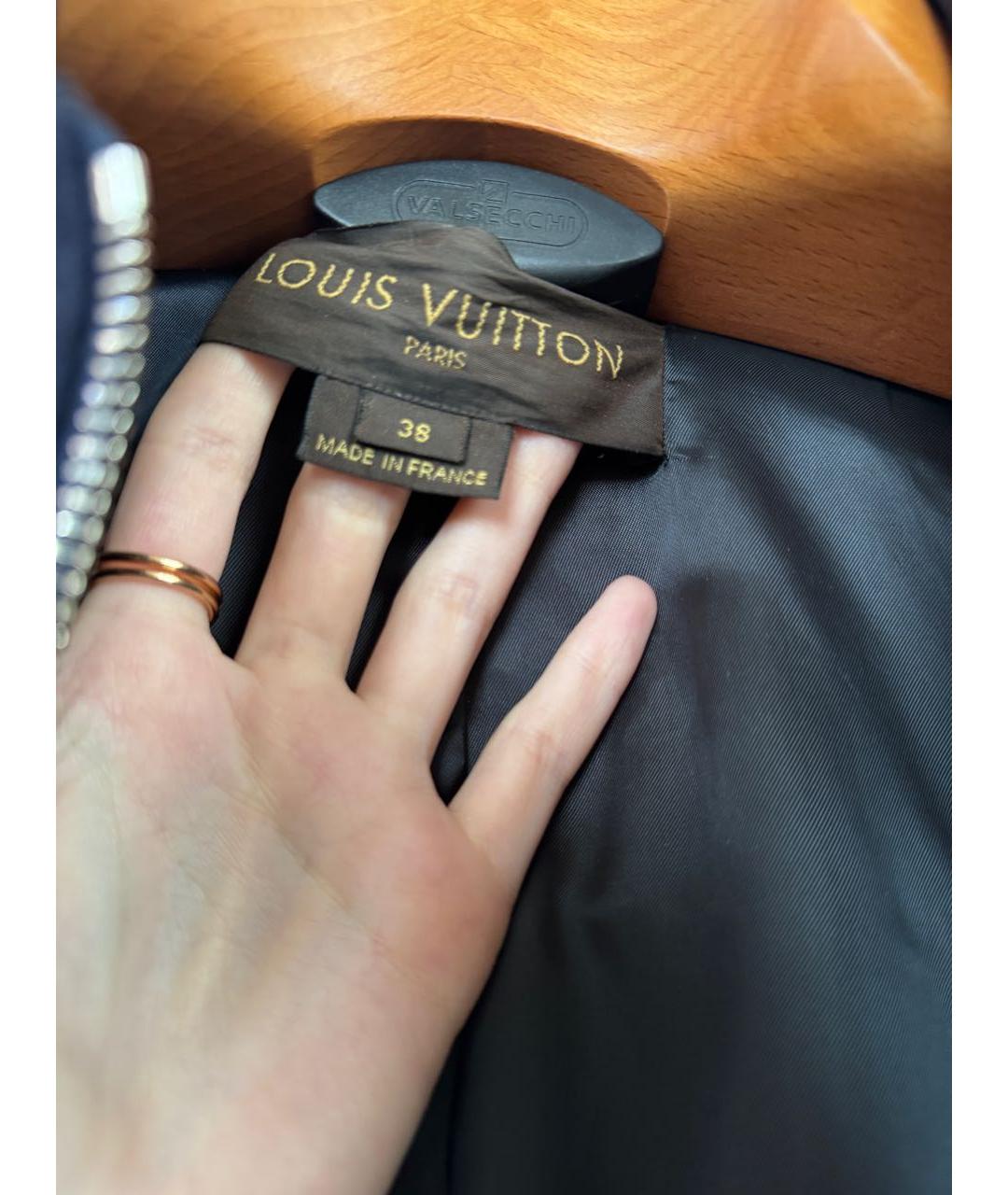 LOUIS VUITTON Темно-синее пальто, фото 3