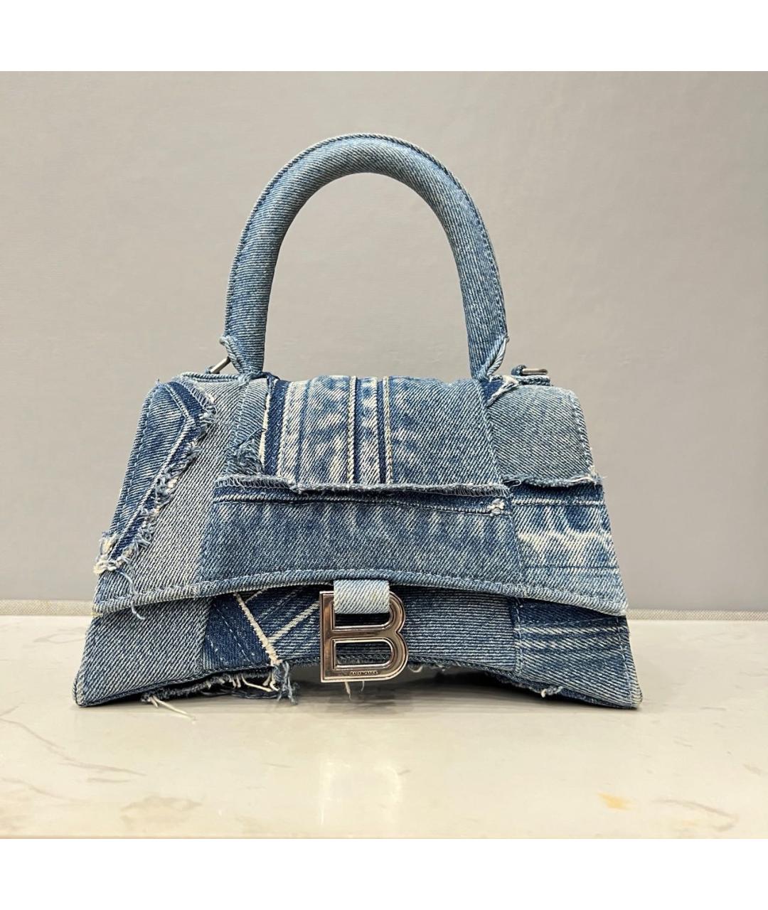 BALENCIAGA Голубая сумка через плечо, фото 3