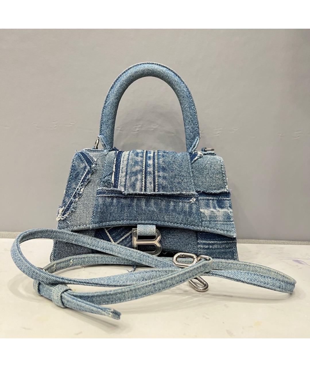 BALENCIAGA Голубая сумка через плечо, фото 2