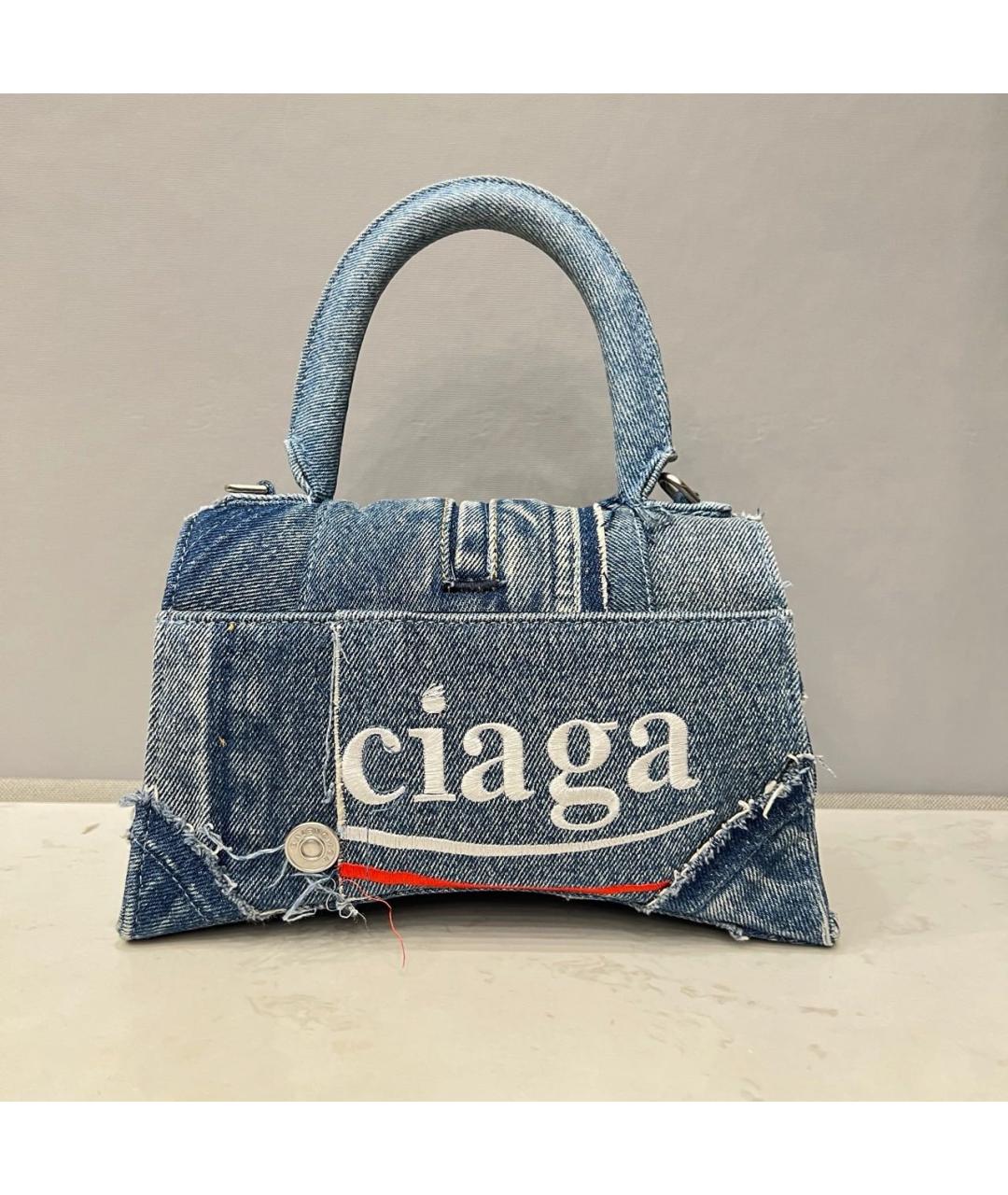 BALENCIAGA Голубая сумка через плечо, фото 4