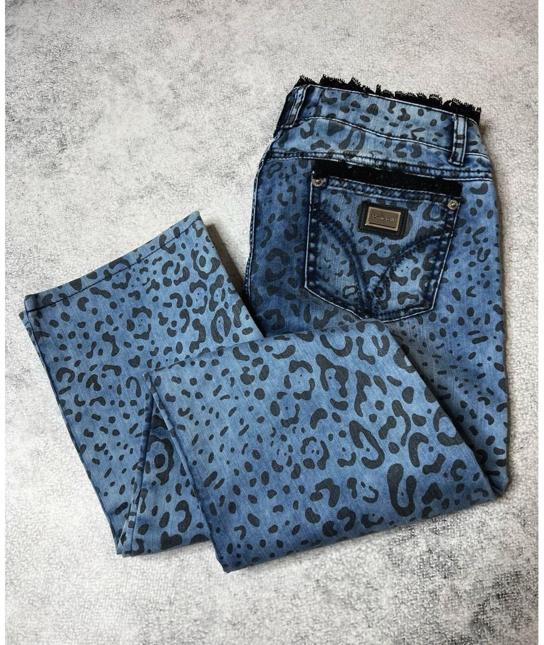 DOLCE&GABBANA Мульти хлопко-эластановые прямые джинсы, фото 2