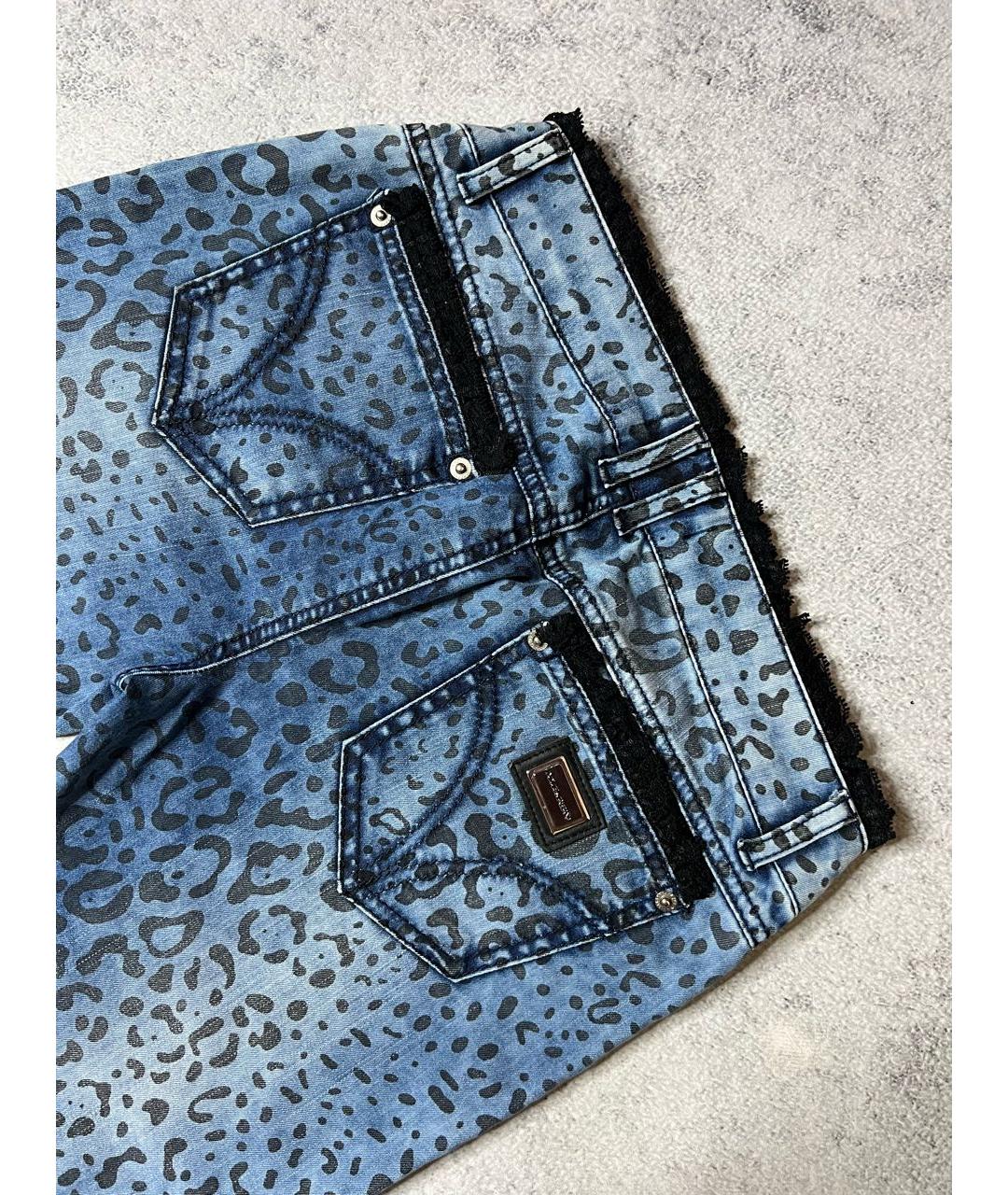 DOLCE&GABBANA Мульти хлопко-эластановые прямые джинсы, фото 7
