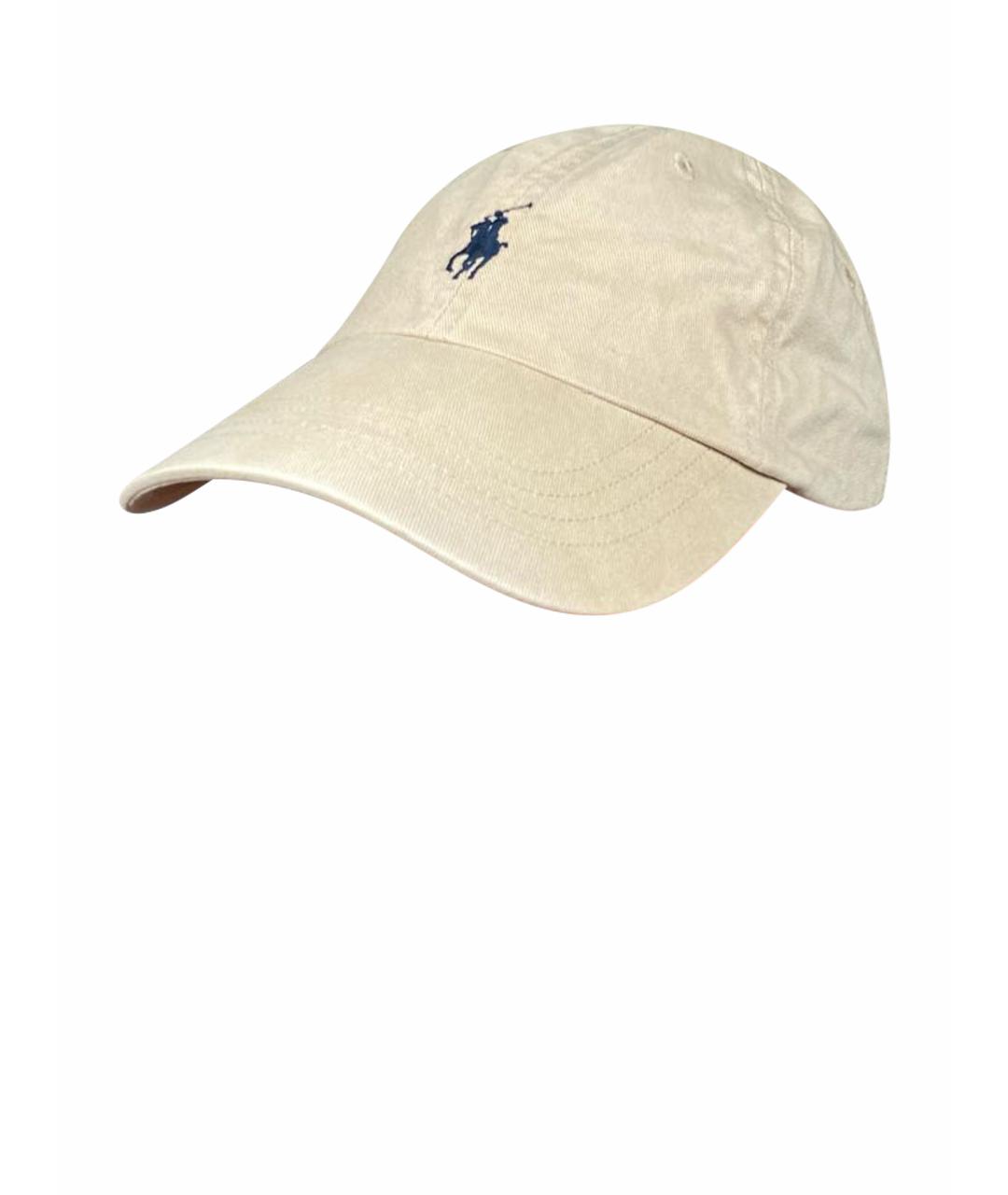 POLO RALPH LAUREN Бежевая хлопковая кепка/бейсболка, фото 1