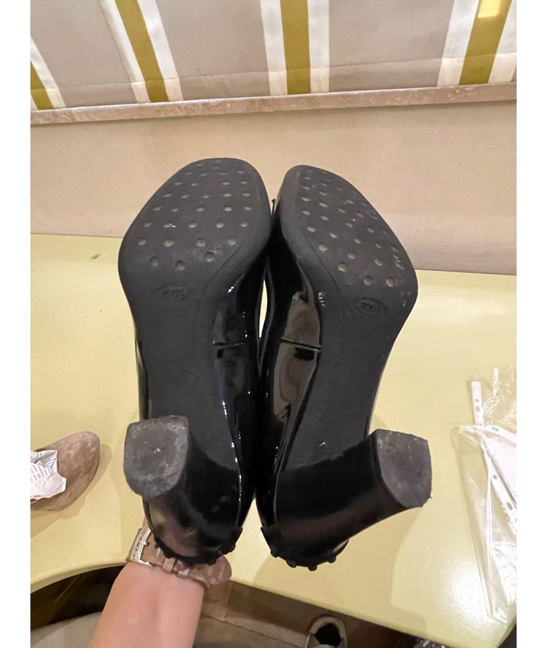 TOD'S Черные туфли из лакированной кожи, фото 3