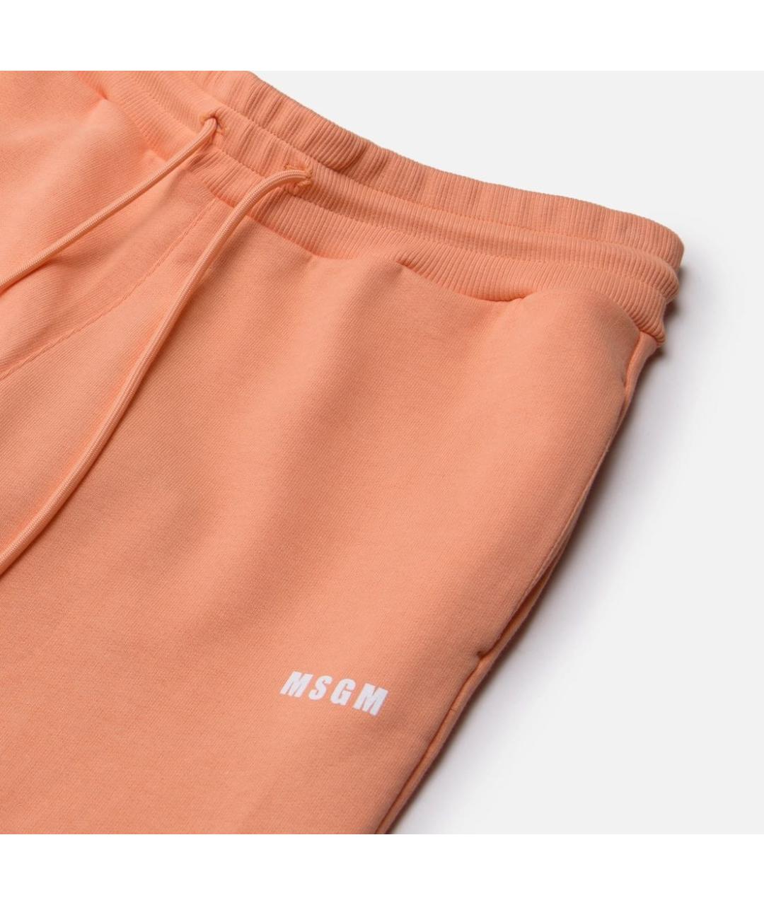 MSGM Коралловые хлопковые спортивные брюки и шорты, фото 5