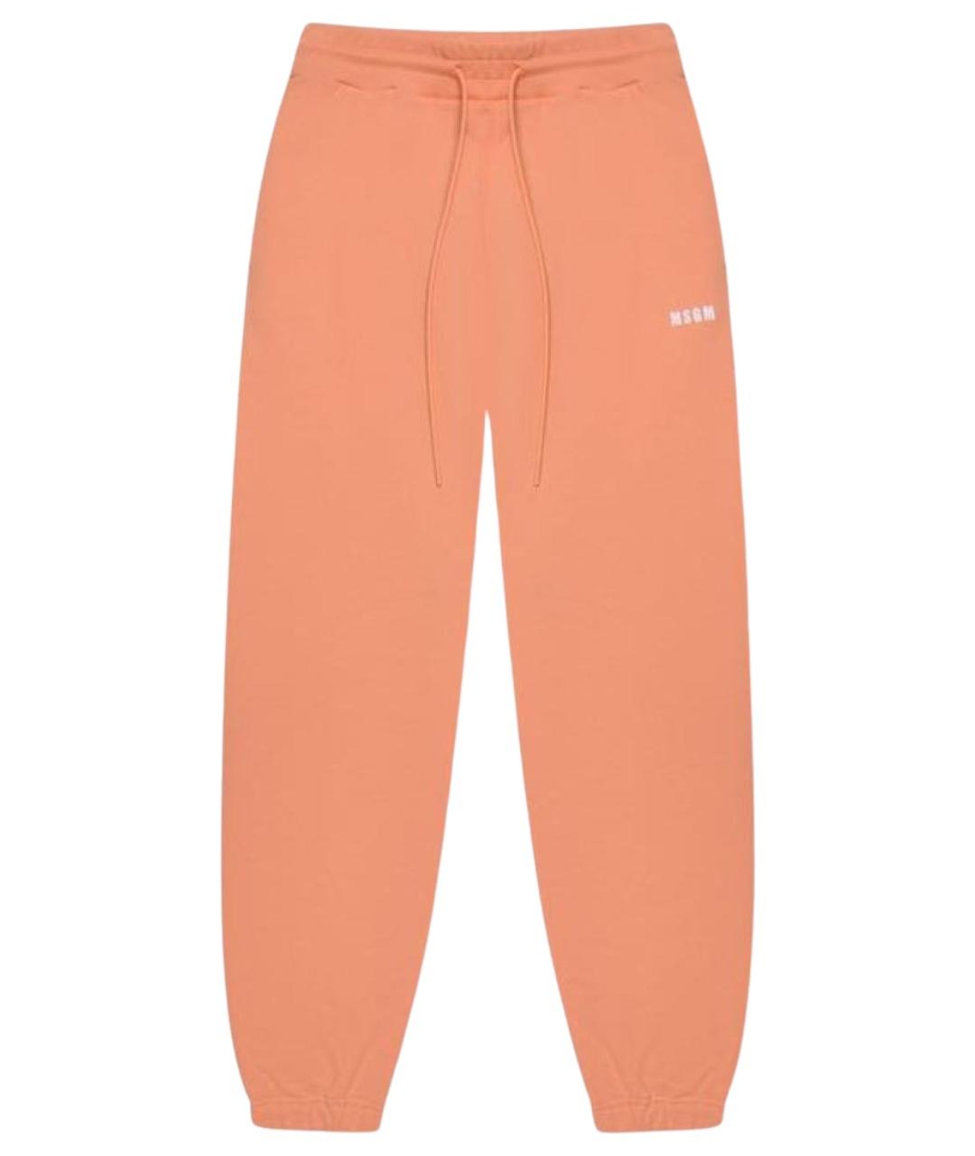 MSGM Коралловые хлопковые спортивные брюки и шорты, фото 1