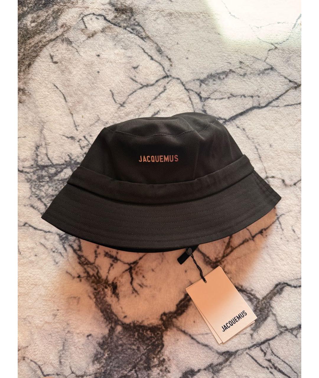 JACQUEMUS Черная хлопковая панама, фото 8