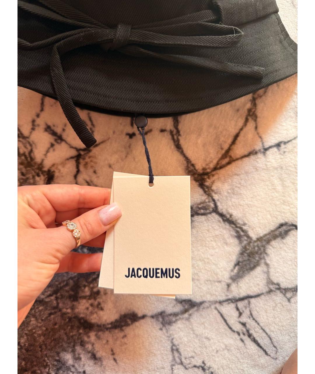 JACQUEMUS Черная хлопковая панама, фото 5