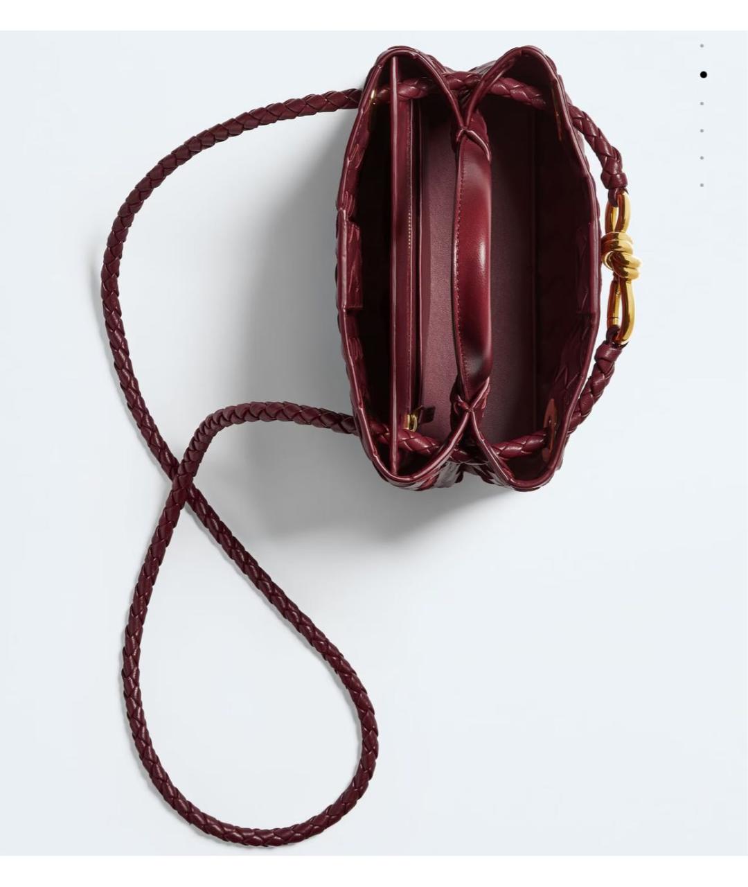 BOTTEGA VENETA Красная кожаная сумка тоут, фото 3
