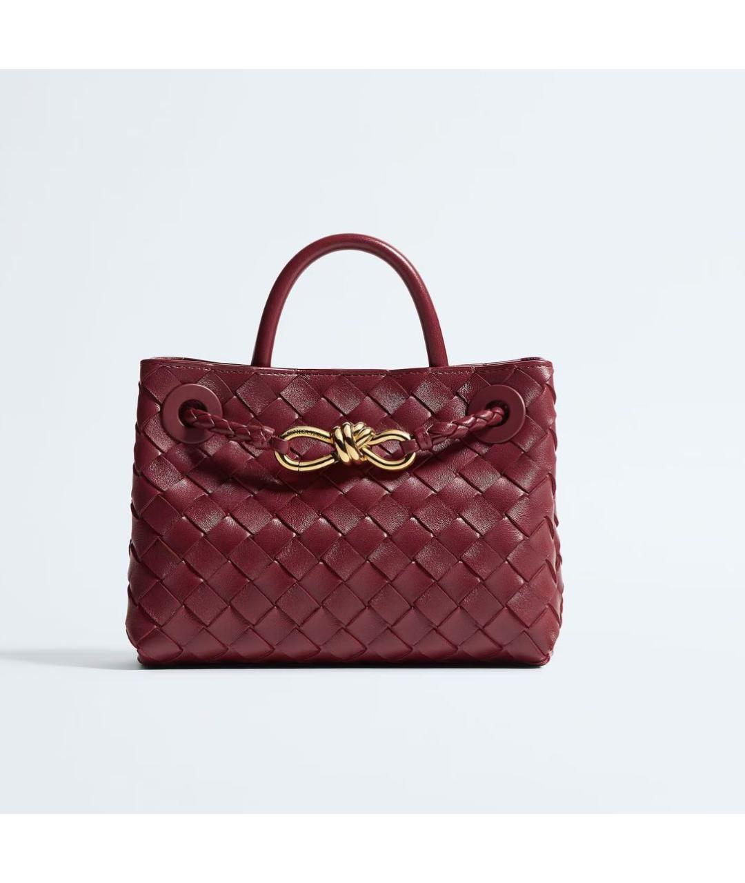 BOTTEGA VENETA Красная кожаная сумка тоут, фото 4