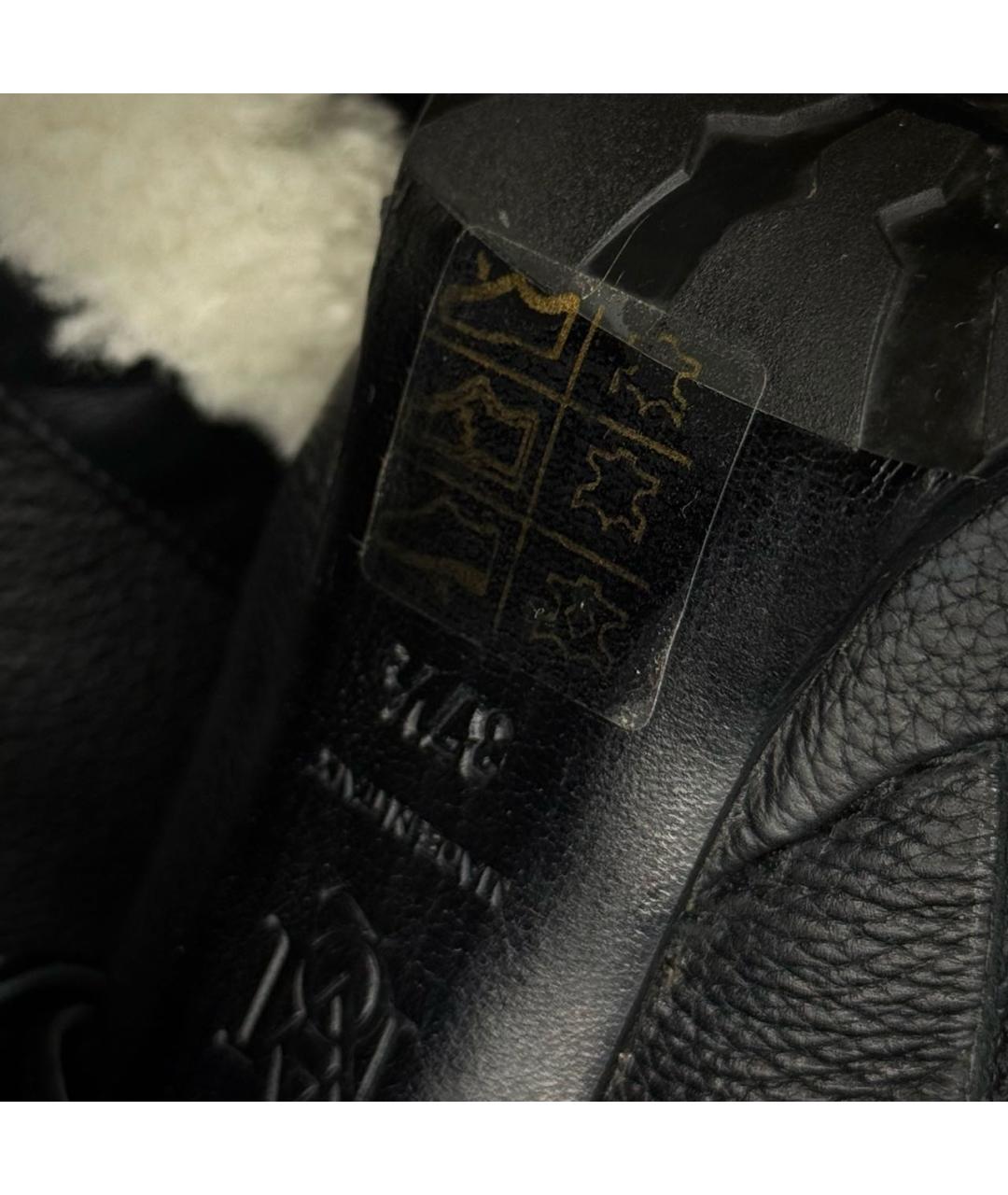 ALEXANDER MCQUEEN Черные кожаные туфли, фото 7
