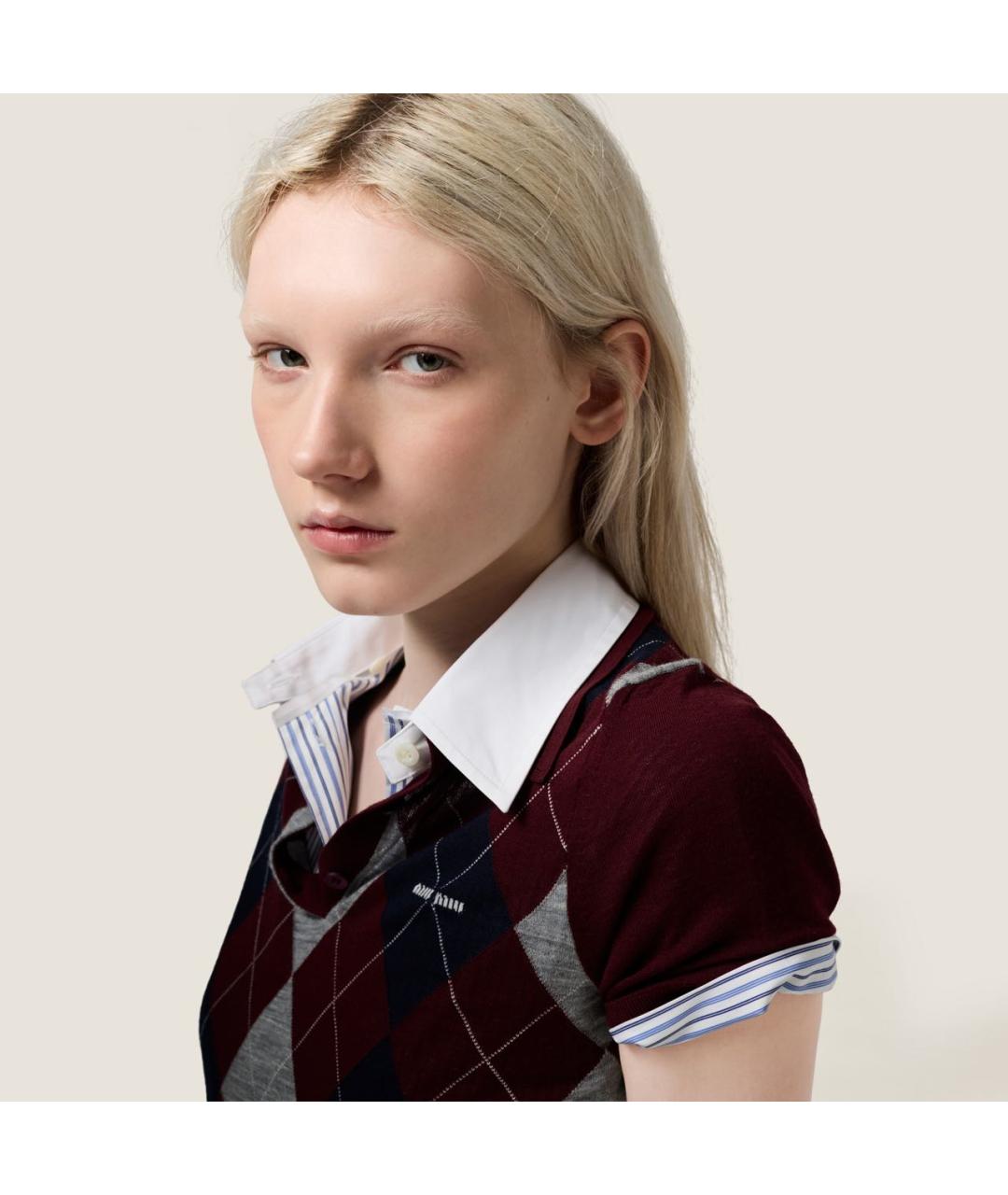 MIU MIU Мульти шерстяной джемпер / свитер, фото 4