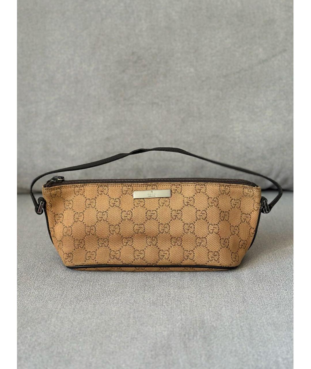 GUCCI Бежевая сумка с короткими ручками, фото 3