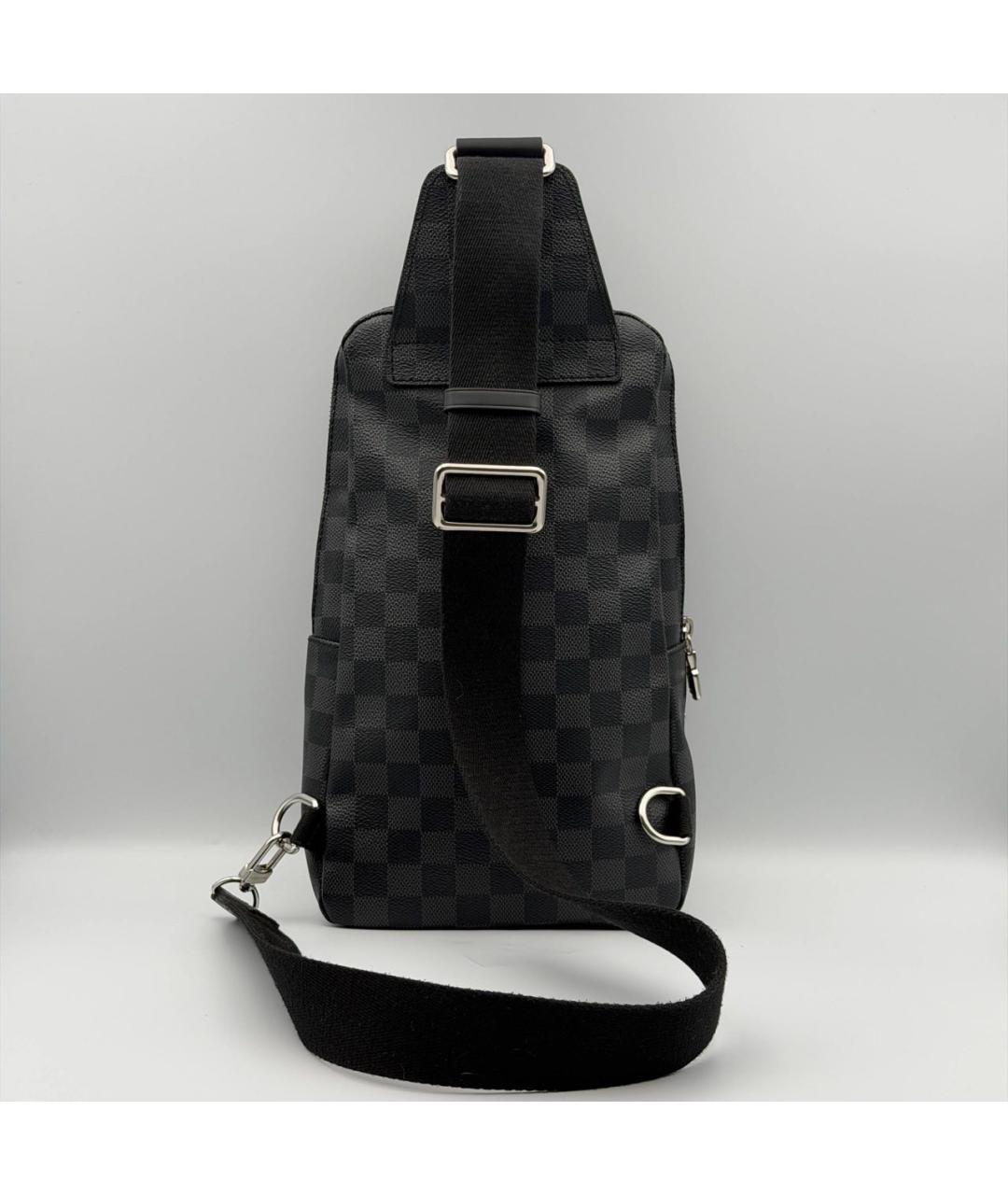 LOUIS VUITTON Антрацитовая сумка на плечо, фото 3