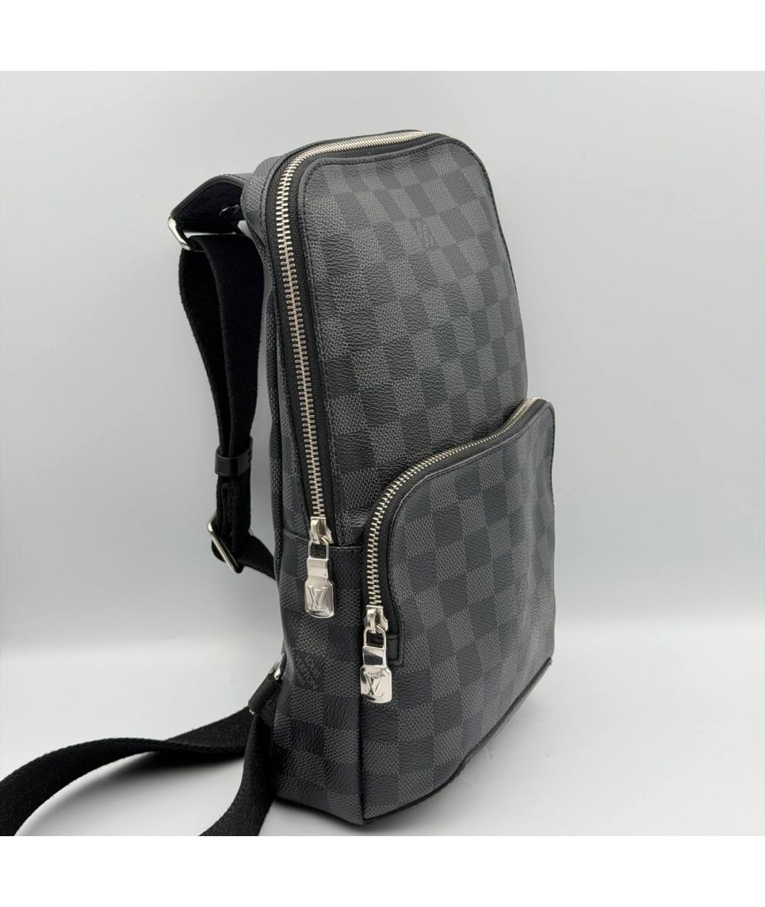LOUIS VUITTON Антрацитовая сумка на плечо, фото 2