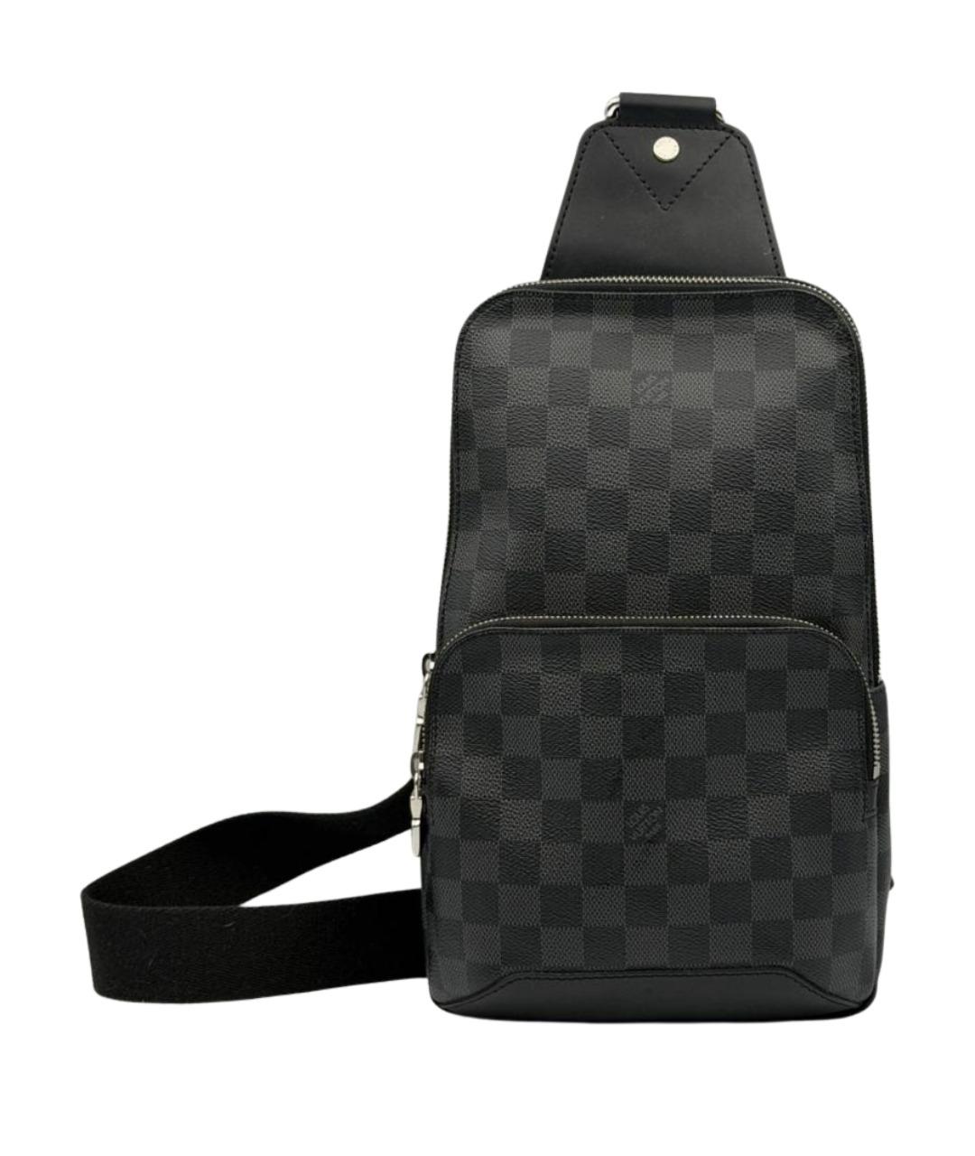 LOUIS VUITTON Антрацитовая сумка на плечо, фото 1