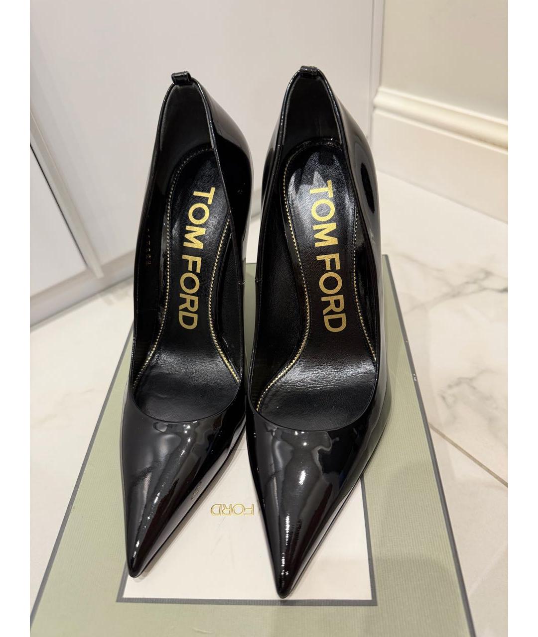 TOM FORD Черные туфли из лакированной кожи, фото 8