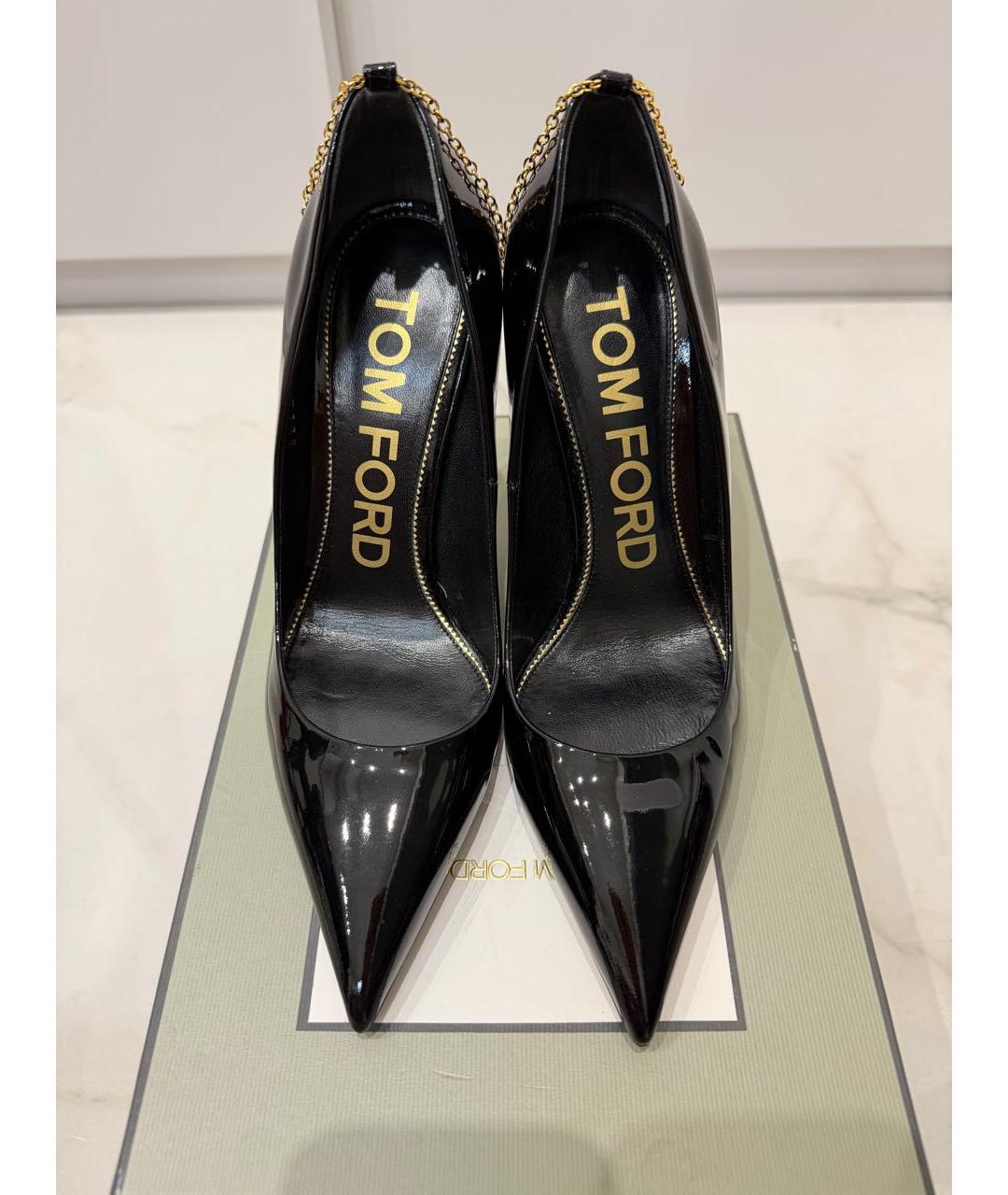 TOM FORD Черные туфли из лакированной кожи, фото 2