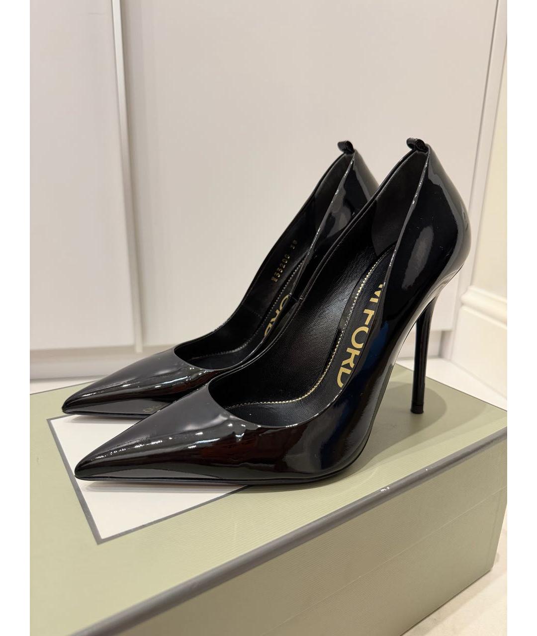 TOM FORD Черные туфли из лакированной кожи, фото 7