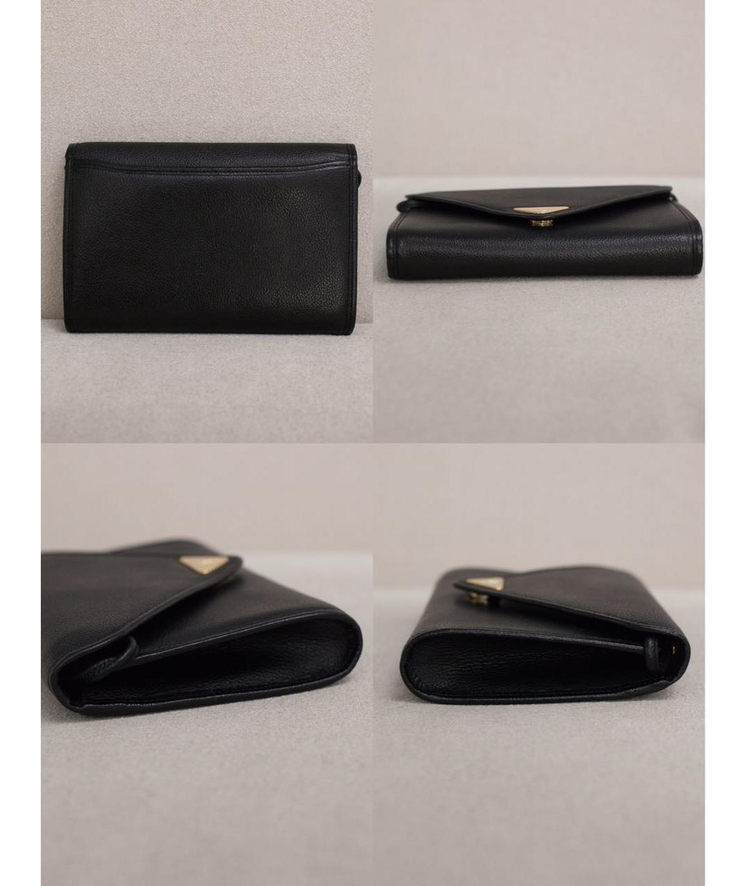 SAINT LAURENT Черная кожаная сумка через плечо, фото 6