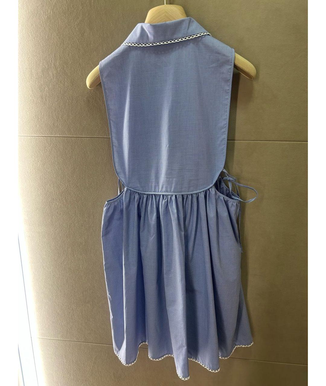 MIU MIU Голубое хлопковое платье, фото 7