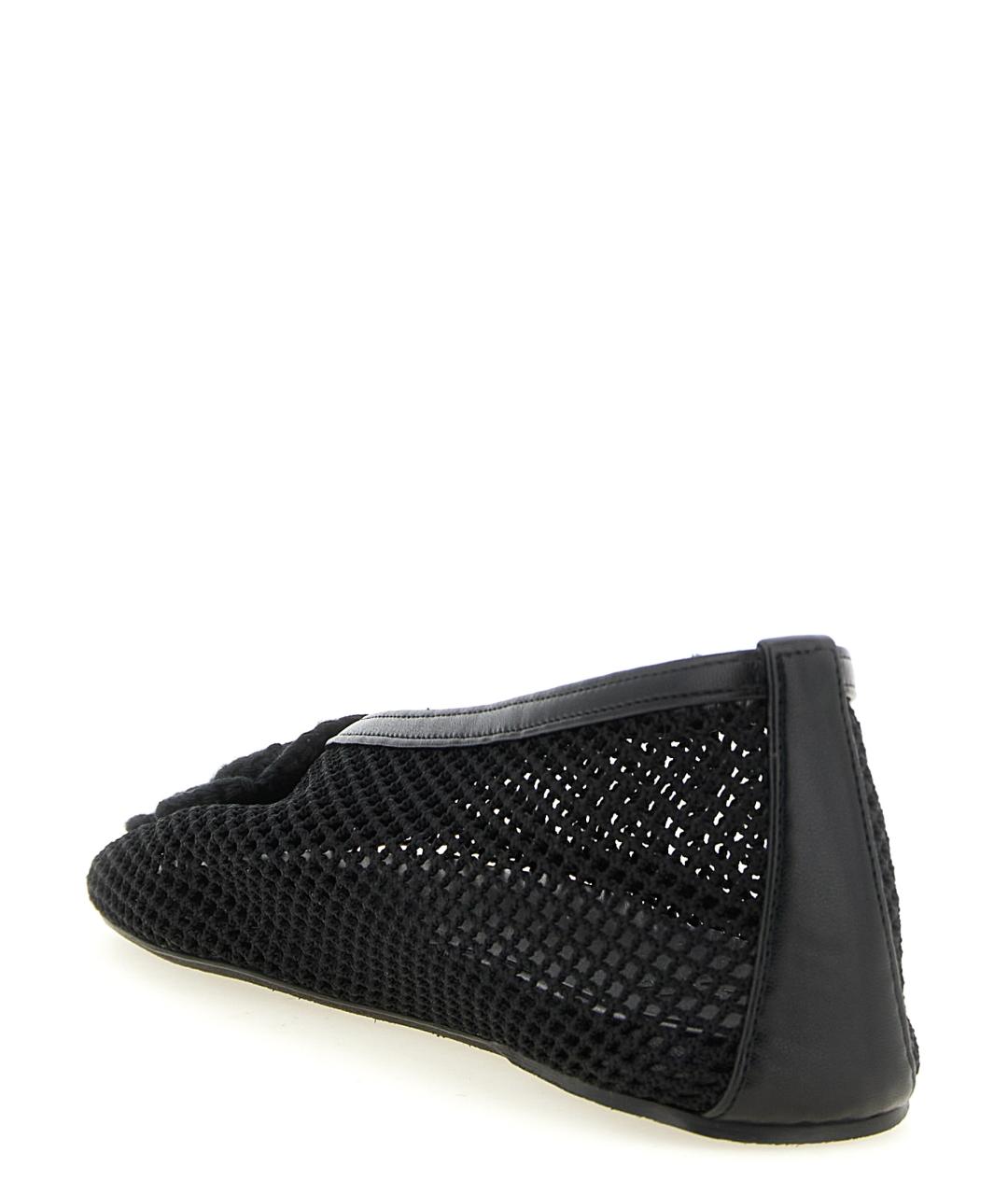 GANNI Черные синтетические балетки, фото 3