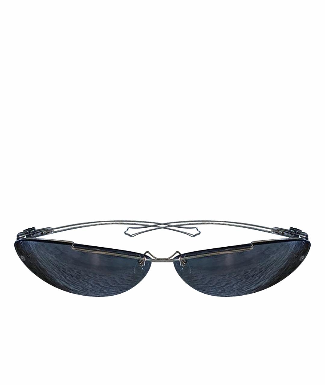 CHROME HEARTS Черные металлические солнцезащитные очки, фото 1